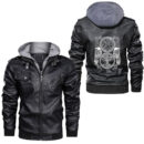 Ligerking - Viking Costume Easy Lazy Dane North Halloween Boys Men Leather Jacket A35