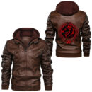 Ligerking - Viking Fenrir Symbol Son Of Loki Wolf Norse Mythology Leather Jacket A35