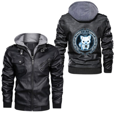 Ligerking - Viking God Loki God In Norse Mythology Leather Jacket A35