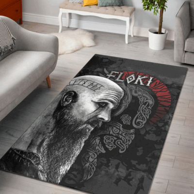 Ligerking Area Rug - Viking Floki Area Rug A31
