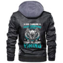 Ligerking Jacket - Viking Die Strong In Battle Leather Jacket A31