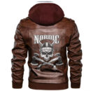 Ligerking Jacket - Viking No Pain No Gain Leather Jacket A31