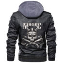 Ligerking Jacket - Viking No Pain No Gain Leather Jacket A31