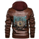 Ligerking Jacket - Viking Nordic Heritage Strong Walled Leather Jacket A31
