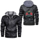 Ligerking - Viking Ship Leather Jacket A35