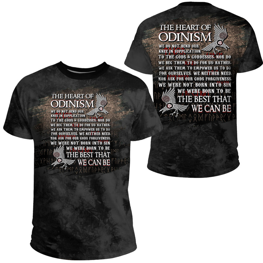 Ligerking - Viking The heart of Odinism T-Shirt A7