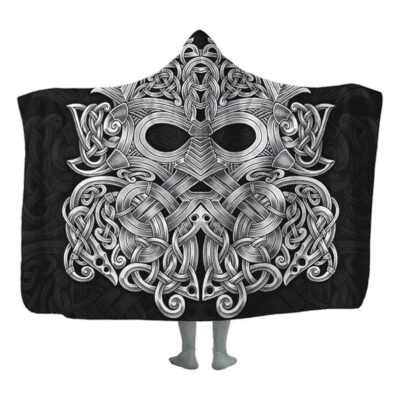 Ligerking Hooded Blanket - Viking Tyr Tattoo Nodric Mythology A35