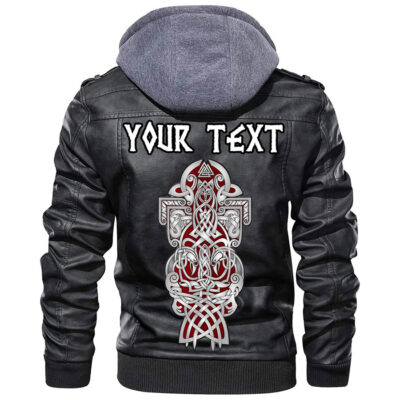 Ligerking - Dragon Vegvisir Leather Jacket A35