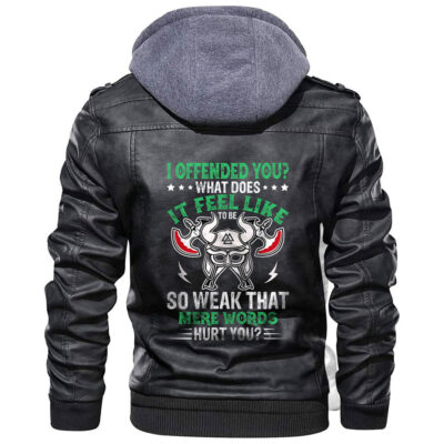 Ligerking Jacket - Viking Warrior A Madman In Me Leather Jacket A31