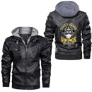 Ligerking - Viking Wolf Fenrir Norse Scandinavian Pagan Mythology Leather Jacket A35