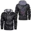 Ligerking - Vintage Vikings celtic mythology Odins bear wildlife animal Leather Jacket A35