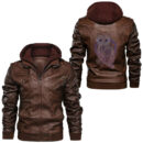 Ligerking - Vintage Vikings celtic mythology Odins bear wildlife animal Leather Jacket A35