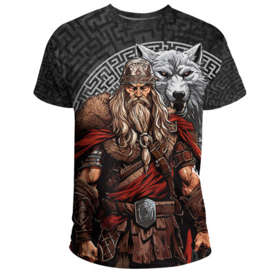 Ligerking - Warrior Wolf Maze T-Shirt A35