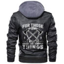Ligerking Jacket - Viking No Pain No Gain Leather Jacket A31