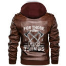 Ligerking Jacket - Viking No Pain No Gain Leather Jacket A31