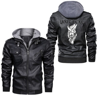 Ligerking - Wolf Celtic Leather Jacket A95