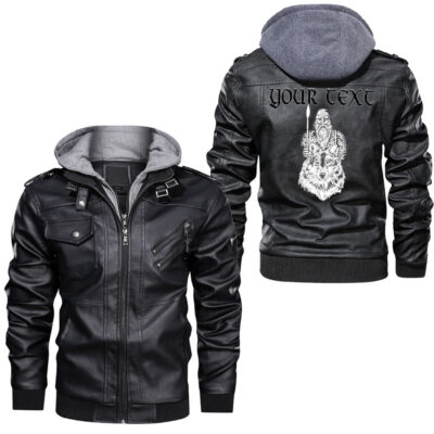 Ligerking - Wolf Raven In Celtic Leather Jacket A95