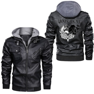 Ligerking - Wolf Raven Leather Jacket A95