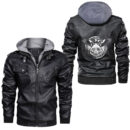 Ligerking - Wolves Don't Lose Sleep Celtic Art Viking Tattoo Fenrir Leather Jacket A35
