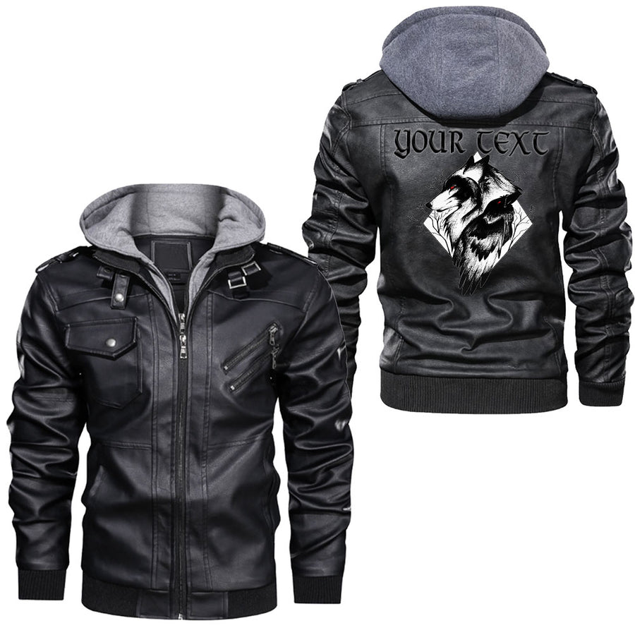 Ligerking - Wolf Rose Leather Jacket A95