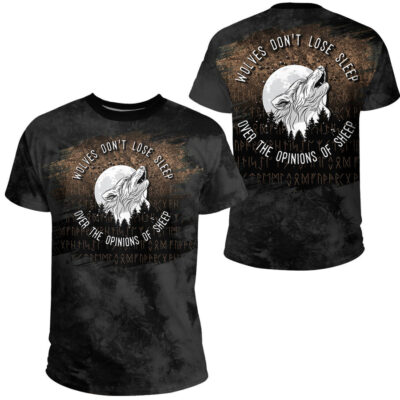 Ligerking - Wolves dont loose sleep over the opinions of sheep T-Shirt A7