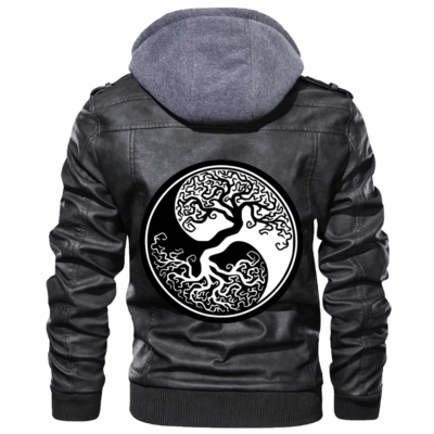 Ligerking - Yggdrasil and Gungnir Leather Jacket A35