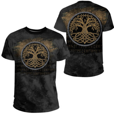 Ligerking - Yggdrasil Tree of LIfe Norse T-Shirt A7