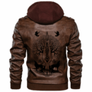 Ligerking - Wolf Viking Leather Jacket A35