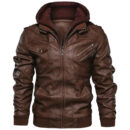 Ligerking - White Raven Leather Jacket A35