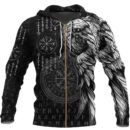 Ligerking Hoodie - Raven and Ouroboros Brush Style Hoodie A35