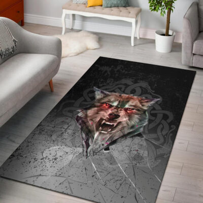 Ligerking Area Rug - Fenrir Norse Wolf A27