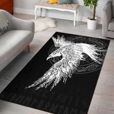 Ligerking Area Rug Mystical Raven Tattoo Special A31