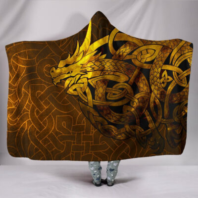 Ligerking Hooded Blanket - Celtic Dragon Tattoo A27