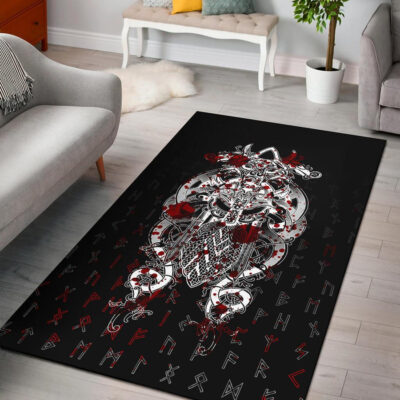 Ligerking Tyr Tattoo Blood Area Rug A27