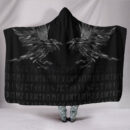 Ligerking Hooded Blanket - Odin Huginn and Muninn Rune A27