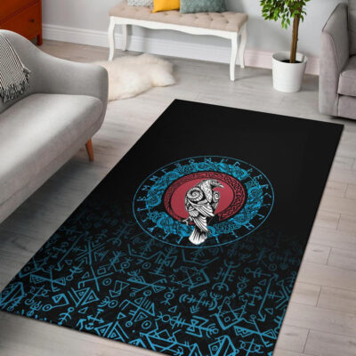 Ligerking Area Rug - Raven Celtic Cyan A31