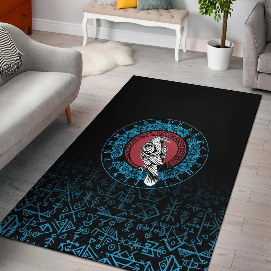 Ligerking Area Rug - Raven Celtic Cyan A31