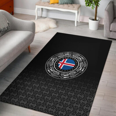 Viking Area Rug - Iceland Coat Of Arms A31