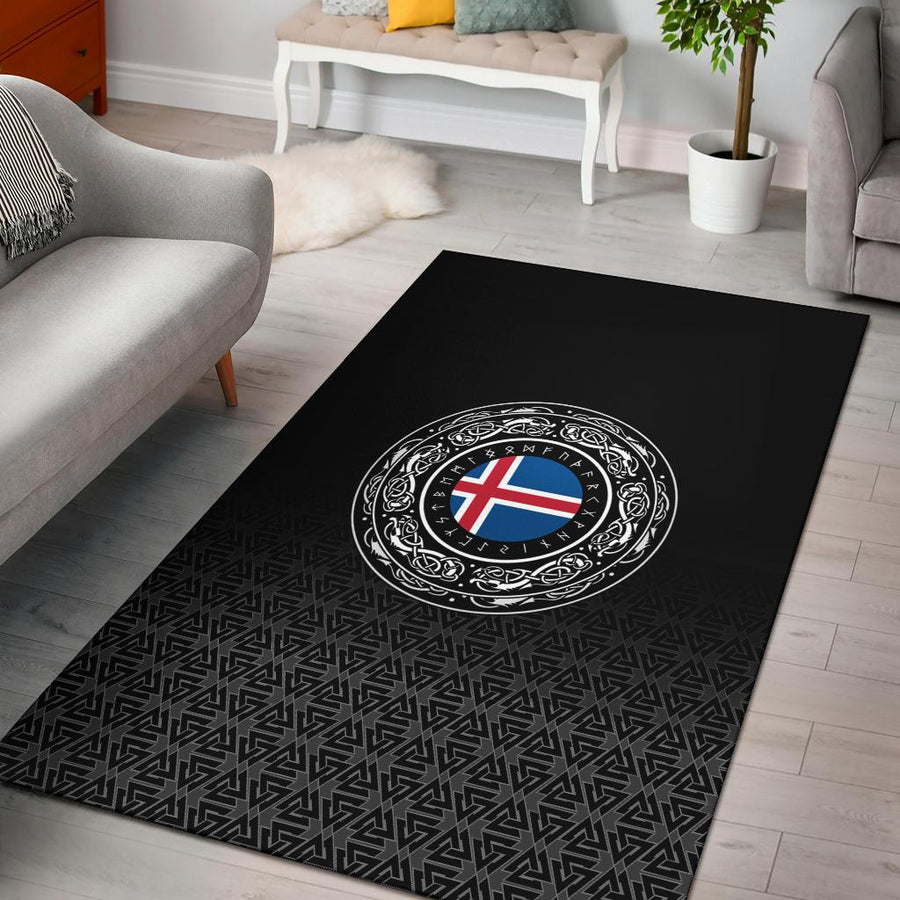 Viking Area Rug - Iceland Coat Of Arms A31