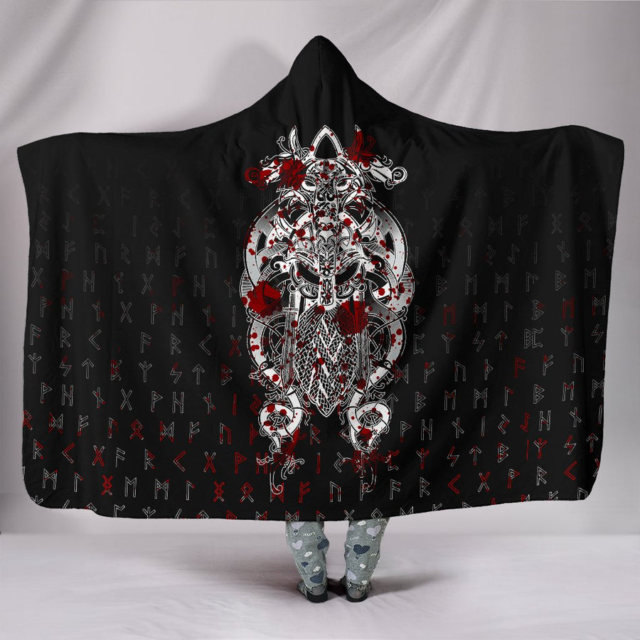 Ligerking Tyr Tattoo Blood Hooded Blanket A27