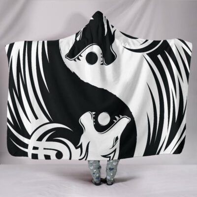 Ligerking Bomber Hooded Blanket Ying Yang Wolf A21