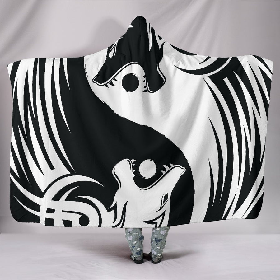 Ligerking Bomber Hooded Blanket Ying Yang Wolf A21