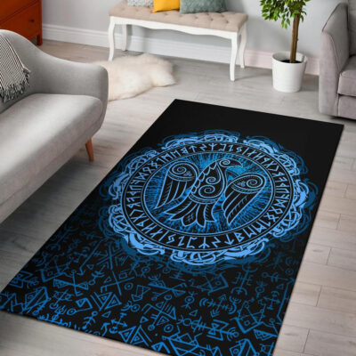 Ligerking Area Rug - Raven Celtic Cyan A31
