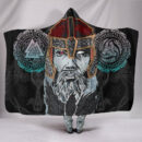 Ligerking Hooded Blanket Odin - Valknut and Triple Horn A7