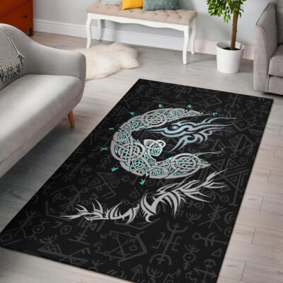 Ligerking Fenrir Wolf Area Rug A27