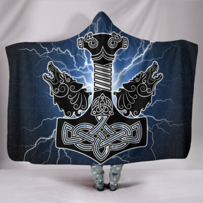 Ligerking Hooded Blanket - Thor's Hammer Mjollnir A7