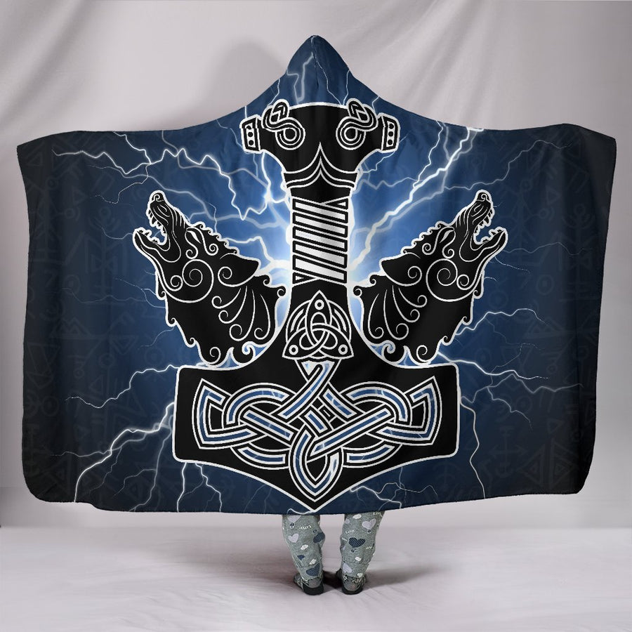Ligerking Hooded Blanket - Thor's Hammer Mjollnir A7