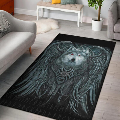 Ligerking Area Rug , Spiral Wolf Spirit A31