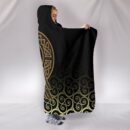 Ligerking - Hooded Blanket Owl Celtic On Triskels Background A27
