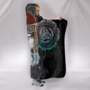 Ligerking Hooded Blanket Odin - Valknut and Triple Horn A7